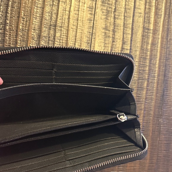 Coach Tan and Black Animal Print Wallet - Picture 7 of 10